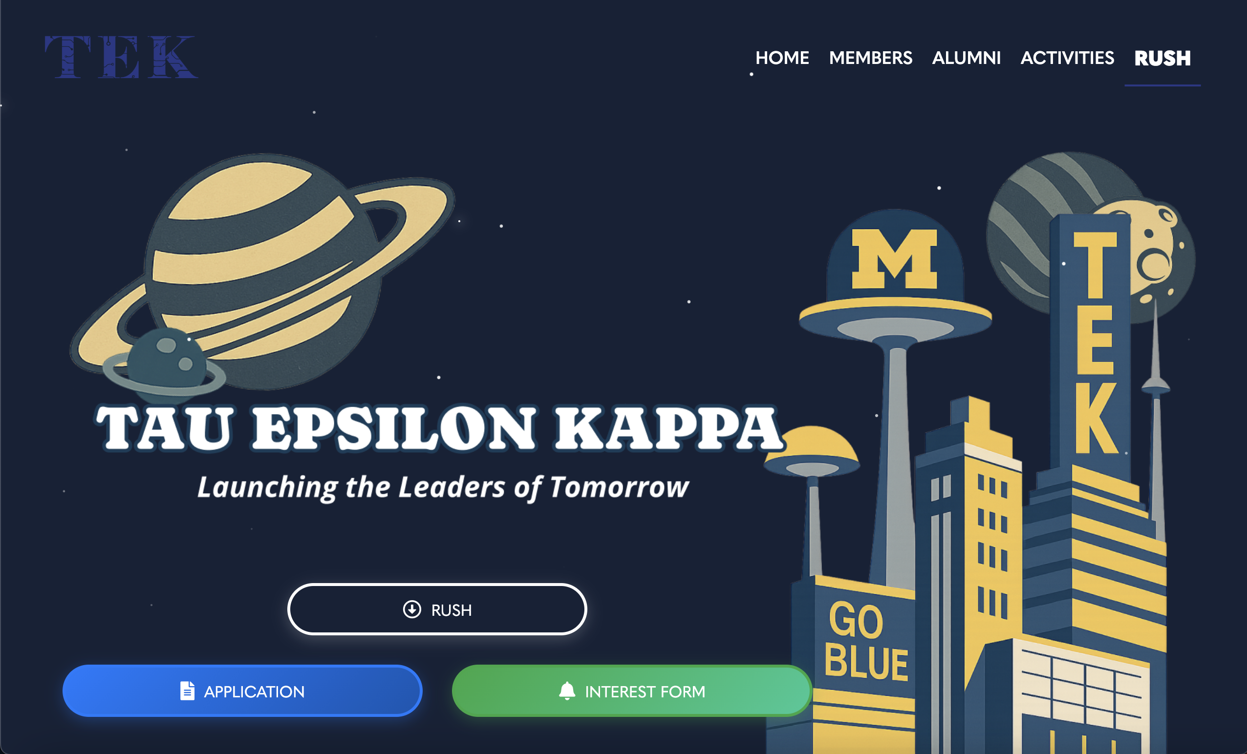 Tau Epsilon Kappa project screenshot